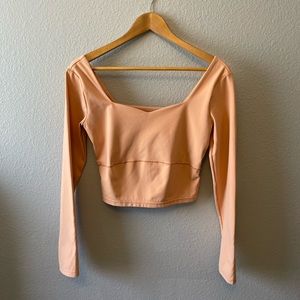 FLX Peach Athletic Crop Top